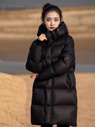 长款羽绒服外套模特生成