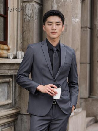 西服外套男装模特生成